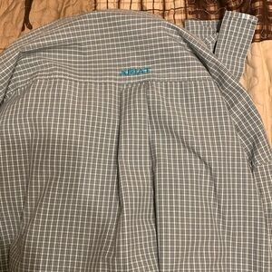 Ariat Blue and White Checkered Shirt